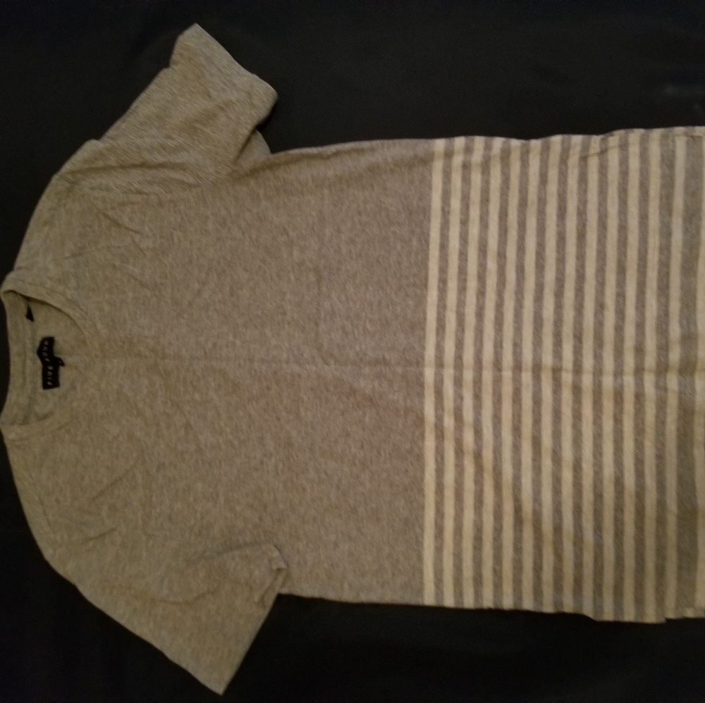 FIVE FOUR Grey Striped T-shirt